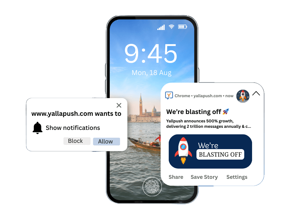 Push notification dashboard